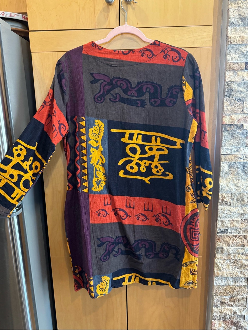 Colorblock Tribal Dress-NWOT - Picture 7 of 8